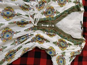 Boho Print V-Neck Dress