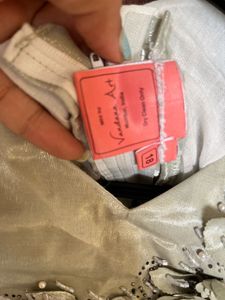 Sale !! Cute Silver Flower Girl Dress