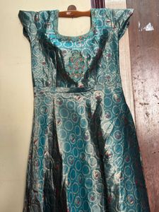 Elegant Blue Ethnic Gown