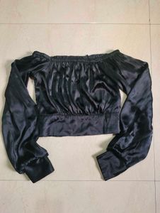 Satin Black Top
