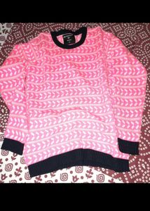 Pink Patterned Sweater