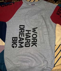 Gray Graphic Print Tee