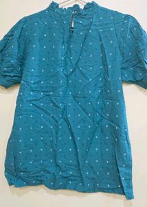 Teal Casual Top
