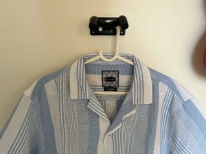Striped Blue &amp; White Shirt