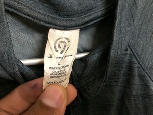 Champion Grey Half Zip T shirt