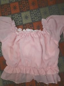 Pink Ruffle Top