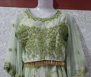 Olive Colour Lehenga&amp;  Perfect For Wedding Party