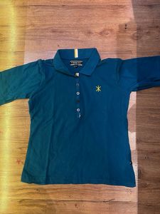 Stylish Green Polo Top