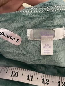 Teal nightwear shirt Long Sleeve Top