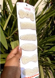 12pcs korean style pearl metal hair clips