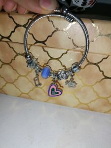 Combo Of Lavender Bow Clip &amp; Hand Bracelet!