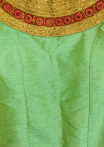 Fluorescent Green Kurta Set With Banarsi Duppata