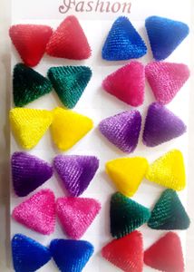 Offer...New Velvet Shining Work Stud Earrings 12 S
