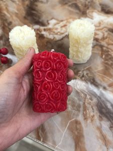 Pillar Rose Crave Scented Candles Pack Of 3.