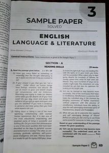 EduCart English Sample Papers Class 10th