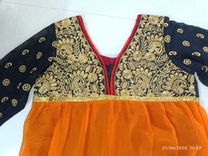 Xl Size Ethnic Anarkali Dress With Dupatta