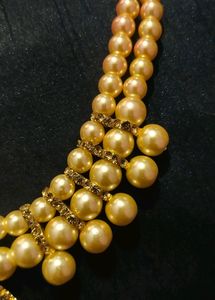 Golden Beads Nacklace  For Women