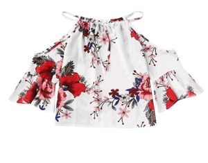 Floral Cold Shoulder Blouse