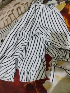 Striped Bell Sleeve Top