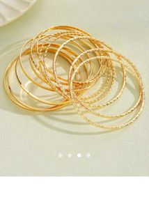 Gold Bangles Set