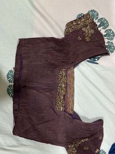 Embroidered Mauve lehenga choli and duppatta