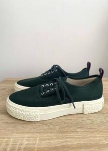 Green Canvas Sneakers