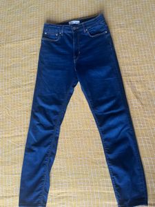 Zara Dark Blue Slim Fit Denim  In Excellent Condi