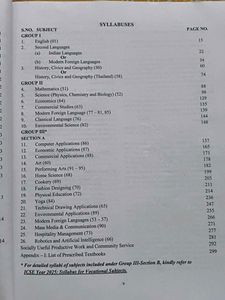 Icse Class 10  regulations and syllabus Book