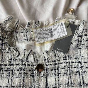 Korean tweed dress with tag