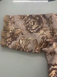 Khaki Organza Gown