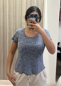Shein Blue Shirt