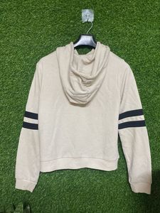 Forever21 Striped Sleeve Hoodie