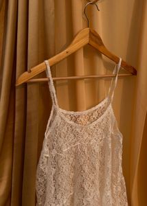 Trendy Lace slip dress