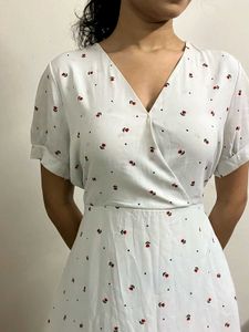 Floral Ditsy Off White Dress