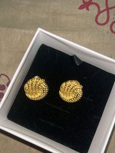 Vintage Gold Stud Earrings