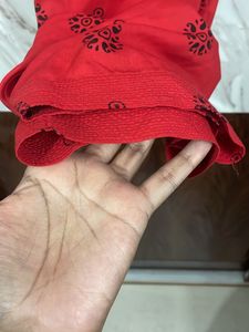 Black And Red Kurta Salwar