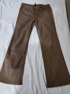 H&M Brown Flared Bootcut Y2k Jeans