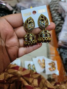 Silver Jhumka