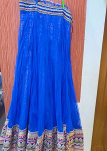 Women Designer Pink Blue Lehenga