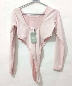 h&m Ribbed Bodysuit Top