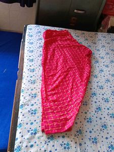Yellow Kurti with Pink Salwar and Dupatta Set.