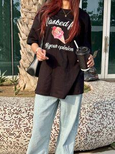 Graphic Print Black T-Shirt