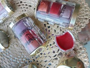 Weiya lip gloss 3 color Set purple red copper