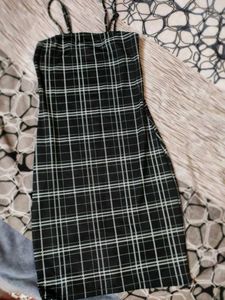 Plaid Bodycon Mini Dress