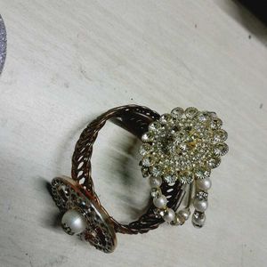 Vintage Hair Bow &amp; Bracelet Set