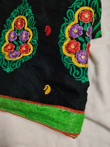 Embroidery Beautiful Party Daily Wear Saree