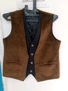 Brown Velvet Waistcoat for Blazer Cowboy Horse 🐎