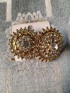 Gold Rhinestone Earrings