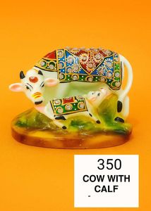 Cow and Calf Figurine