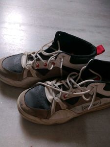 Vintage Guo Chao High-Top Sneakers